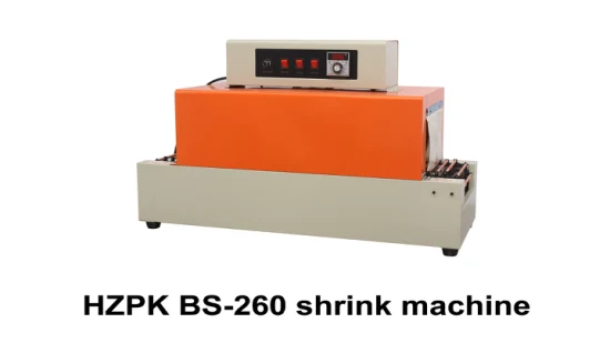 수축 라벨 씰링 기계를 만드는 Hzpk BS-260 애완 동물 병 랩 워핑 PVC 필름